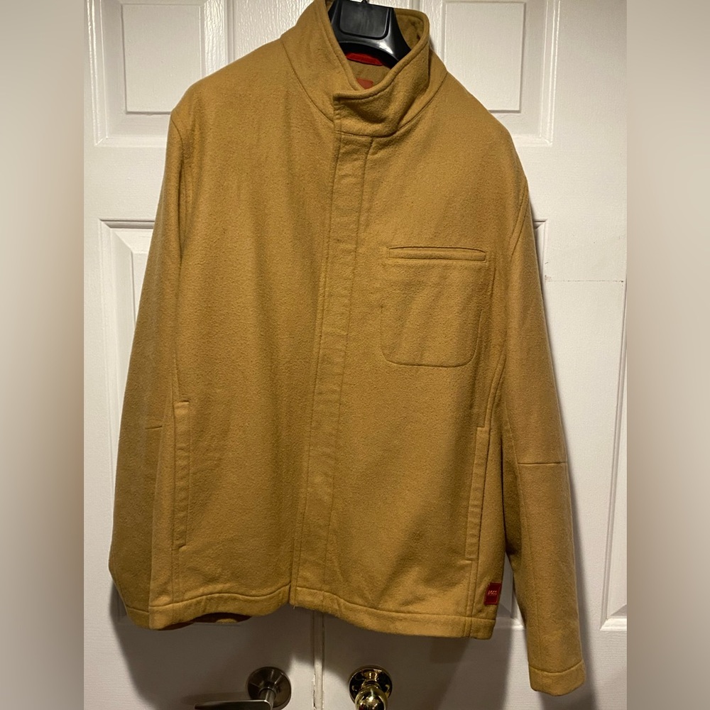 Hugo Boss orange camel winter car coat 42R
